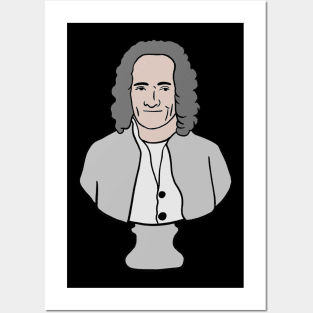 Voltaire - French Philosopher and Legendary Book Author Posters and Art